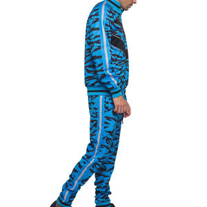 Survêtement d'hiver pour homme à col montant et cordon de serrage, imprimé par sublimation, patchwork, couleur personnalisée, respirant et léger - Product Image 5