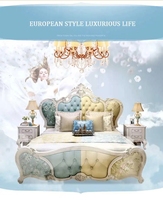 Cama King Size de Lujo Europeo con Capitoné, Tallado en Diamante y Piel Sintética Kama