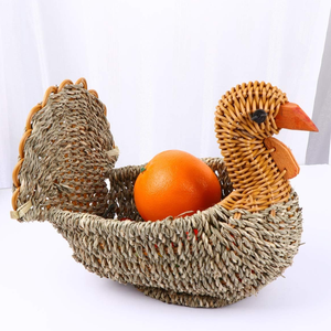 ตะกร้าสานจากหญ้าทะเลแบบเป็นมิตรกับสิ่งแวดล้อมสำหรับจัดเก็บของตกแต่ง ตะกร้าสไตล์ตุรกีสำหรับงานวันขอบคุณพระเจ้าจากเวียดนาม - Product Image 2