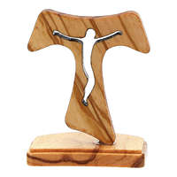 Décoration de table Croix et Crucifix en bois avec motif découpé pour autel d'église Cadeau religieux Affichage spirituel Ornement de prière chrétienne