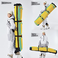 Sac de snowboard rembourré durable de qualité supérieure résistant à l'eau avec sangles de compression pour sac de ski de transport aérien de neige