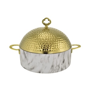 Venta al por mayor de alta calidad Hotpot cazuela plato de latón puro comida WARMER diseño árabe Servidor de alimentos - Product Image 3