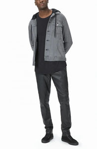 กางเกงหนังสีดำสำหรับผู้ชายมาใหม่ - Product Image 4