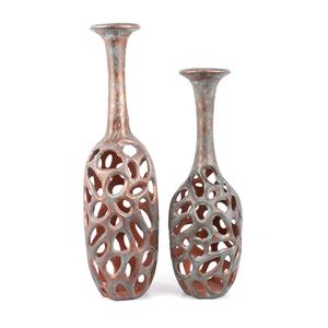 Nouvelle arrivée Vase à fleurs en fonte d'aluminium fabriqué à la main avec finition antique Vase à fleurs fait main à vendre à bas prix - Product Image 5