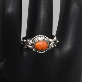 Esponja Coral Piedra preciosa Plata de Ley 925 Joyería hecha a mano Anillo de plata sólida Regalo elegante para ella Anillo único inspirado en el océano - Product Image 2