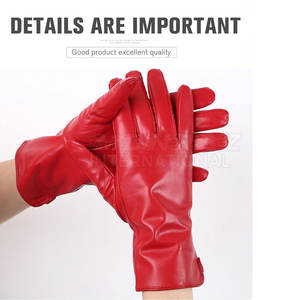 Gants en cuir de vente chaude Gants en cuir de haute qualité Meilleur matériau Gants en cuir chauds d'hiver - Product Image 3
