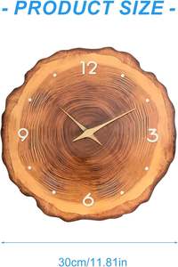 Wholesale Unique Handmade Quartz Wooden Wall <b>Clock</b> <b>Office</b> Decorative Wood <b>Clock</b> Needle Display Best Product for Living Portrait - Product Image 3