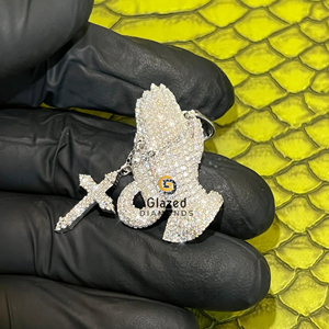 Colgante de diamantes Hip Hop único para hombre, busto completo en diamantes cultivados en laboratorio de corte brillante, acero de Ley 925 para fiestas - Product Image 2