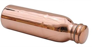 Bouteille d'eau ayurvédique en cuivre 100 pur fait à la main pour des bienfaits pour la santé Détox et immunité 900ml anti-fuite - Product Image 4