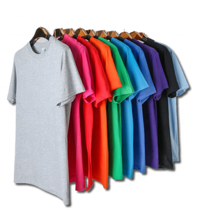 Moda casual hombres camiseta manga corta o cuello liso color transpirable suave algodón verano Top proveedor al por mayor impresión personalizada - Product Image 2