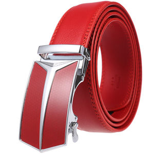 OEM personalizado cinturones de cuero genuino para los hombres de alta calidad nuevo diseño elegante vestido Rachet cinturones precios al por mayor con su logotipo - Product Image 3