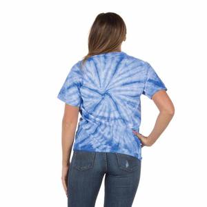 De haute Qualité Femmes Tie Dye T Shirt Personnalisé T-shirt Tie Dye 3D Imprimé Polyester Tissu D'été de T-shirt Pour Femmes - Product Image 3