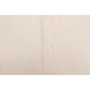 Tapis turc vintage en laine patchwork blanc et rouge, écologique, 4,2x6,2 pieds, avec envers en latex - Product Image 3