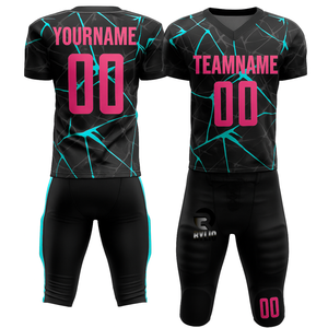 Conjunto de uniforme de fútbol americano personalizado para hombre, camisetas y pantalones transpirables de sarga para equipo, ropa deportiva - Product Image 5