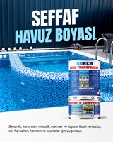 ISONEM POOL, revêtement liquide transparent à base de polyuréthane acrylique, résistant aux UV, durable, pas besoin de retirer les carreaux, fabricant Turquie
