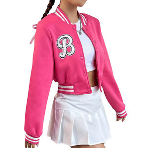 แจ็คเก็ตวาร์ซิตี้ทรงครอปสำหรับผู้หญิง หนังแกะบุผ้าฝ้าย น้ำหนักเบา ระบายอากาศได้ดี เหมาะสำหรับฤดูหนาว ดีไซน์ทันสมัยและมีสไตล์ - Product Image 3