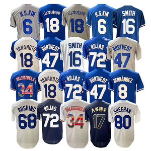 Maillot de baseball cousu 2026 en gros, nouvelle collection, équipe américaine Los Angeles, personnalisable, 23 Tucker, 72 Rojas, 17 Ohtani, 18 Yamamoto - Product Image 1