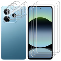 Pack Combo Motorola 3+3 - Protections d'écran en verre trempé 9H et protections d'objectif d'appareil photo, anti-rayures, anti-traces de doigts, lot en vrac