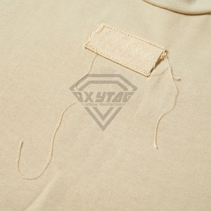เสื้อยืดคอกลมแขนสั้นสำหรับผู้ชายเสื้อโชว์ไหล่โอเวอร์ไซส์สไตล์วินเทจผ้ากรดซักเสื้อผ้าแนวสตรีทใหม่ - Product Image 5