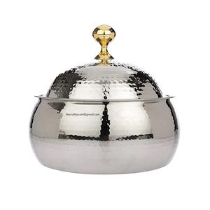 Casseroles en acier en gros de haute qualité avec couvercle chauffe-aliments en métal et serveur hotpot en métal personnalisé pour plat de service des aliments - Product Image 2