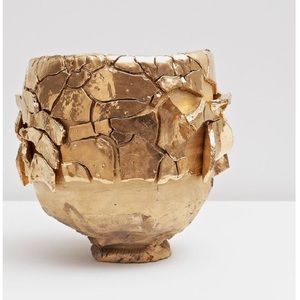 Modern Designer Metal <b>Vase</b> Home Decor | Luxury Brass Decorative Flower <b>Vase</b> - Product Image 5