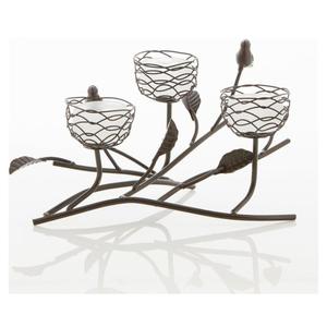 Luxury Unique Premium Metal Candle Holder Flower Shape Design with Brown Powder Coted Finished at Available Best Rate - Product Image 1