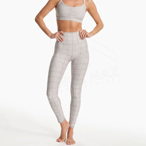 Pantalones de entrenamiento de gimnasio XL para mujer superventas, mallas de Yoga de estilo sólido con decoración de malla, ropa de Fitness sin costuras - Product Image 4