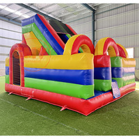 Parcours d'obstacles gonflable coloré pour l'extérieur et l'intérieur, équipement de terrain de jeu extérieur, jeux d'obstacles gonflables pour le plaisir