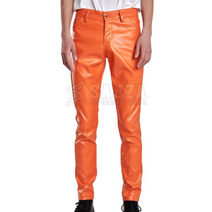 Pantalons en cuir pour hommes de style unique Pantalons en cuir pour hommes sur mesure Pantalons en cuir personnalisés avec votre propre logo - Product Image 1