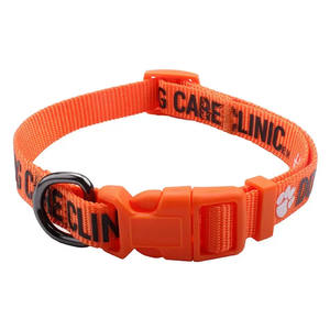 2023 meilleure qualité Nylon sangle collier de chien Breakaway caractéristique motif imprimé Polyester matériel plume forte laisse pour animaux de compagnie - Product Image 1