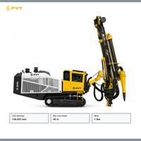 Foreuse hydraulique DTH mobile de couleur personnalisée pour projets de forage de trous de dynamitage dans les carrières de roches dures