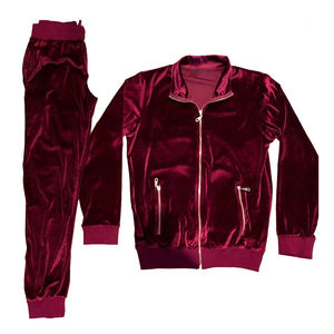 Chándales de Otoño para Hombre 2025, ODM, Logotipo Personalizado, Bordado, Impresión Digital, Tela de Terciopelo Vintage, 100% Poliéster, Secado Rápido - Product Image 2