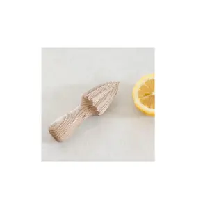 批发供应商工厂木质柠檬铰刀独特设计厨房工具实木柠檬榨汁机
