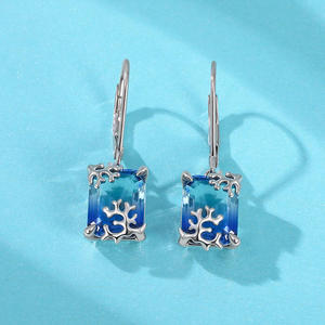 Jeulia Gold Plated Sterling <b>Silver</b> <b>Drop</b> <b>Earrings</b> with Pearl Diamond and Zircon - Product Image 4