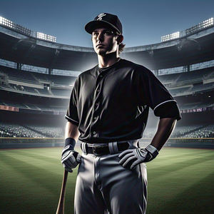 Camiseta de béisbol negra personalizada, camisetas de béisbol con botones OEM para hombre, conjuntos de uniformes de bola base de poliéster 100% - Product Image 3