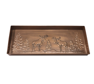Plateau de service à chocolat en métal cuivré rectangulaire multifonction pour hôtels, maisons, restaurants, plateau d'utilisation à des prix raisonnables - Product Image 1