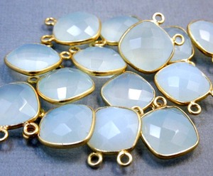 Quartz rouge 9x12mm connecteur ovale à facettes 925 argent Sterling plaqué or bijoux connecteur fait main pour cadeau d'anniversaire - Product Image 2