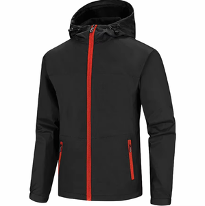 Chaqueta Deportiva Impermeable Personalizada de Alta Calidad para Hombre, Chaqueta Cortavientos de Nailon y Poliéster con Cremallera Completa, Chaquetas de Exterior - Product Image 1