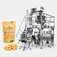 Machine d'emballage horizontale de haute qualité pour sachets Doypack préformés, pour biscuits et aliments granulés, avec peseuse multi-têtes à 10 têtes