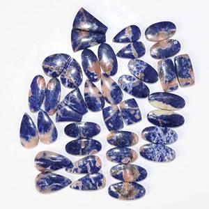 Preciosos Cabujones de Cuarzo Sodalita Natural de Diferentes Formas y Tamaños, Alta Calidad, Tamaños Personalizables para la Creación de Joyería Femenina - Product Image 3