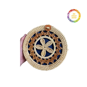 Rattan <b>Crossbody</b> <b>Bag</b> Handmade Woven <b>Straw</b> Shoulder Purse with Unique Design for Vacation Daily Use - Product Image 2