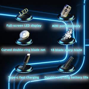 Afeitadora Eléctrica Inalámbrica USB Mini de Viaje, Compacta, con Doble Cuchilla, para Uso en Seco y Húmedo, Impermeable, para Hombres y Mujeres, Ideal para Autocaravanas - Product Image 5