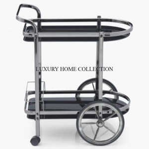 Chariot de service en métal innovant et tendance avec rangement polyvalent et design compact pour les petits espaces au tarif de gros - Product Image 2