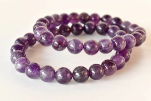 Superior Quality 8mm Amethyst Round Gemstone Beaded <b>Bracelet</b> Unique <b>Healing</b> Crystals For Meditation Jewelry at Wholesale Price - Product Image 3