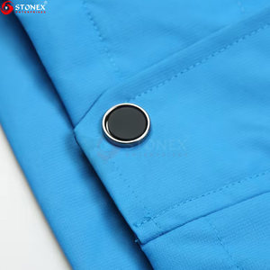 Oem Custom Men's Windbreaker <b>Jacket</b> Canvas <b>Thin</b> Hooded <b>Waterproof</b> Breathable Eco-Friendly Mandarin Collar Solid Color Casual - Product Image 3