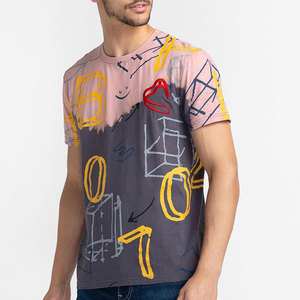 Venta caliente Outlet de moda Hombres Camisetas casuales Mejor precio Logotipo personalizado Impreso Color sólido Hombres Camisetas Casuales - Product Image 2