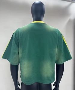 เสื้อครอปไซส์ใหญ่พิเศษสำหรับผู้ชายเสื้อสไตล์สตรีทแวร์ระบายอากาศโลโก้ DTG แบบกำหนดเอง - Product Image 4