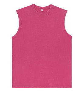 เสื้อกล้ามออกกำลังกายผ้าฝ้าย100% 240ก. สำหรับผู้ชายเสื้อสำหรับออกกำลังกายเล่นยิมแขนกุดตัดกล้ามเนื้อเสื้อยืดสำหรับผู้ชาย DP - Product Image 4