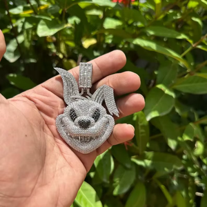 Colgante de Diamante Moissanite Personalizado con Incrustaciones de Circonitas, Joyería Hip Hop, Regalo para Él - Product Image 4