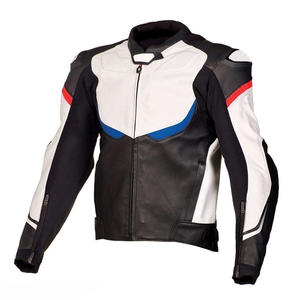 Custom Genuine Leather Spring <b>Zip</b> <b>up</b> Jacket Unisex Formal Windbreaker Coated Front Logo - Product Image 1